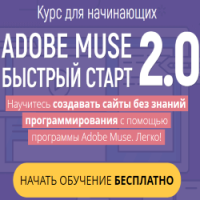 «Adobe Muse – Быстрый старт 2.0». Как научиться создавать сайты с нуля без программирования?